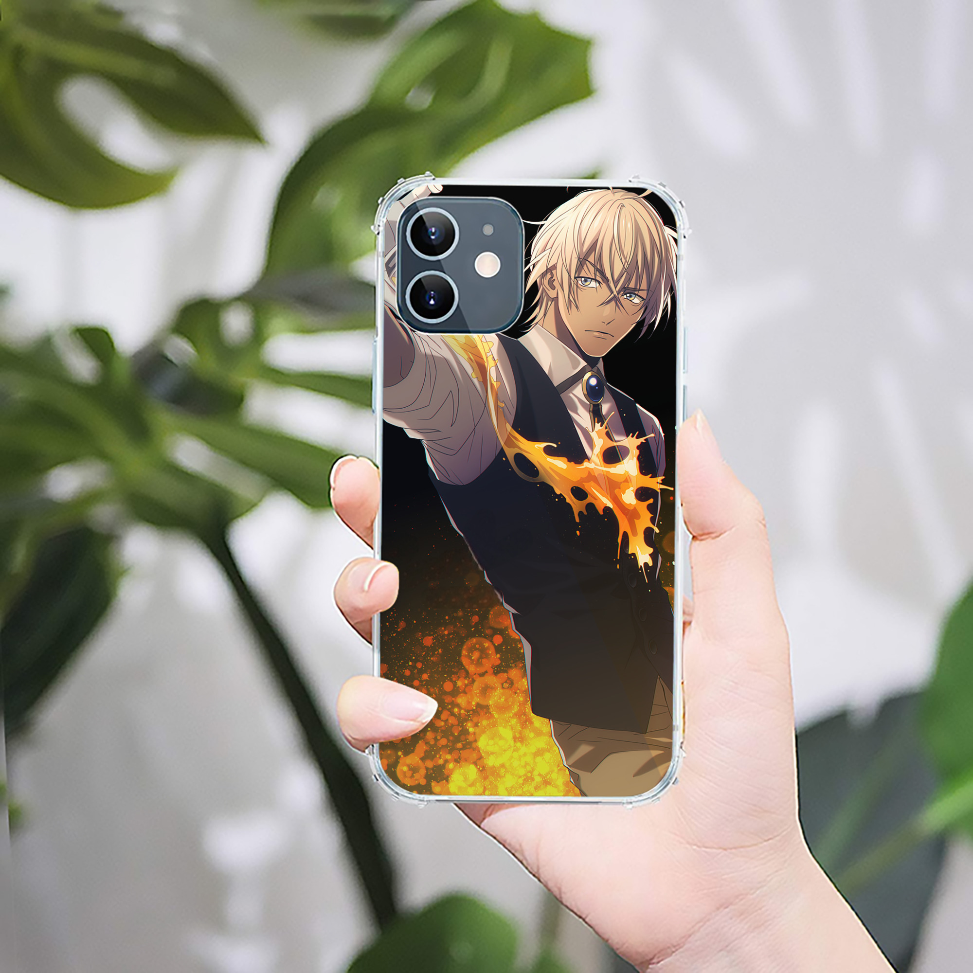 （画像用） 名探偵コナン Detective Conan 【iPhone 12シリーズ対応】透明スマホケース（クリアソフトケース）